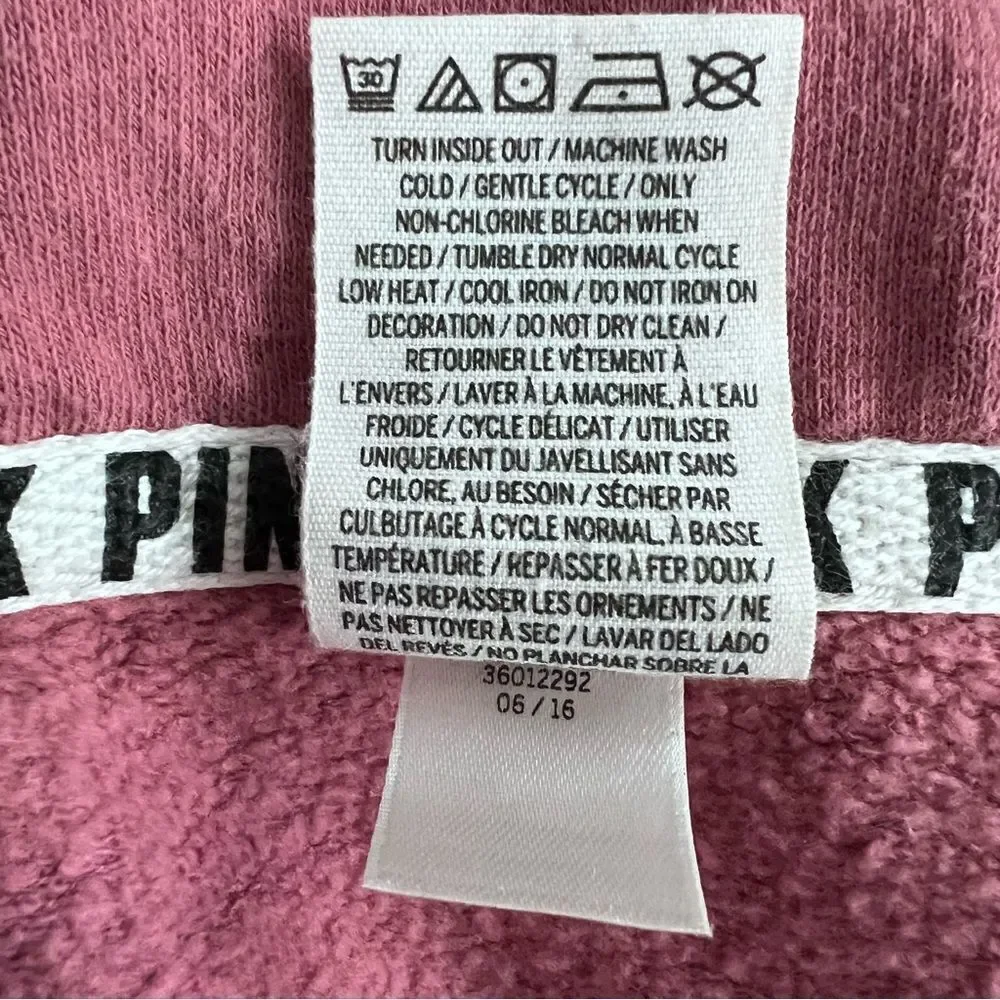 PINK Victoria's Secret 2-Piece Sweat Suit Size S/M - Picture 10 of 14